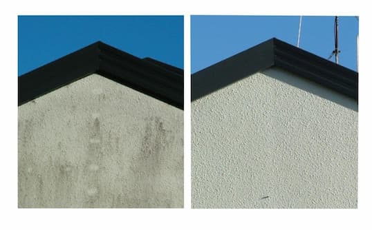 Before and After of the Exterior Cleaning process